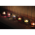 Eco-friendly Frosted White Glass Candle Holder Recycled Votive Candle Holders